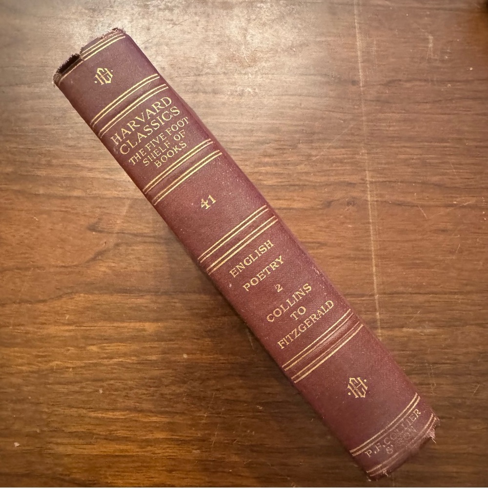 Harvard Classics English Poetry Book 41 Collins to Fitzgerald 1910